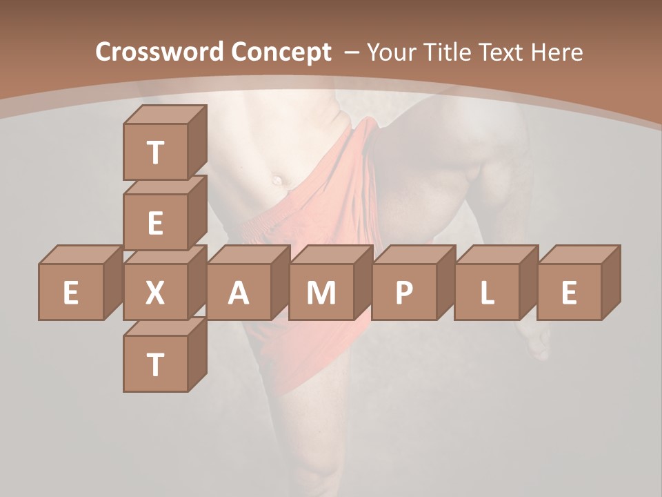 Muay Thai Fighter PowerPoint Template