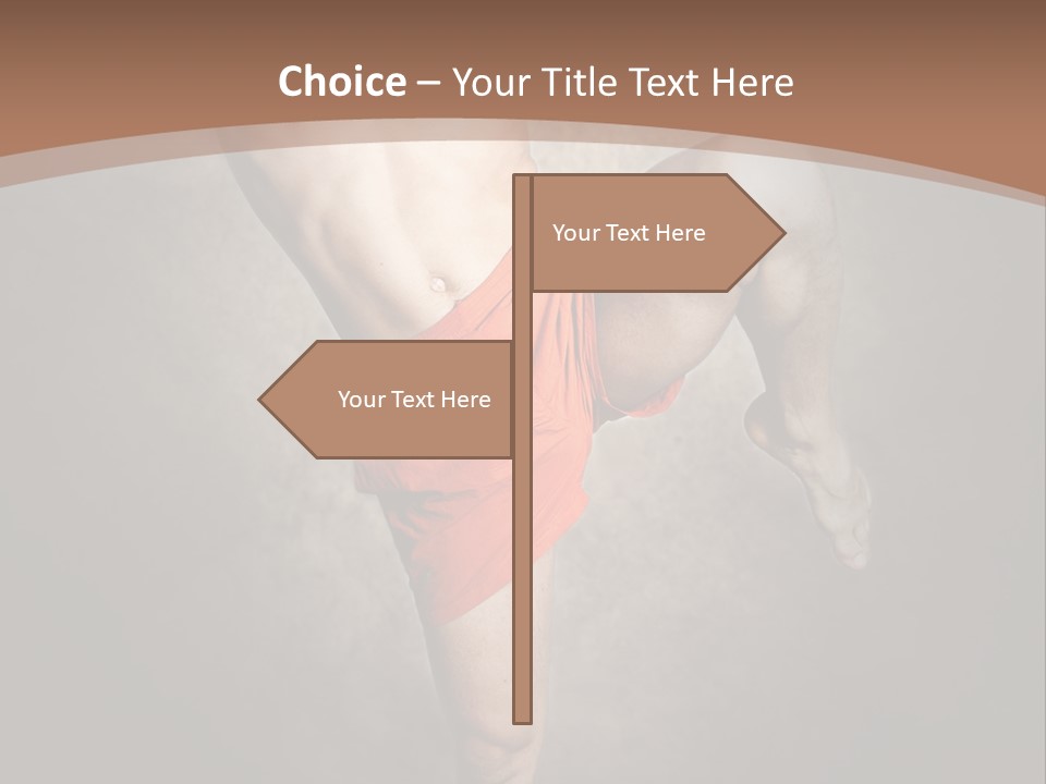 Muay Thai Fighter PowerPoint Template