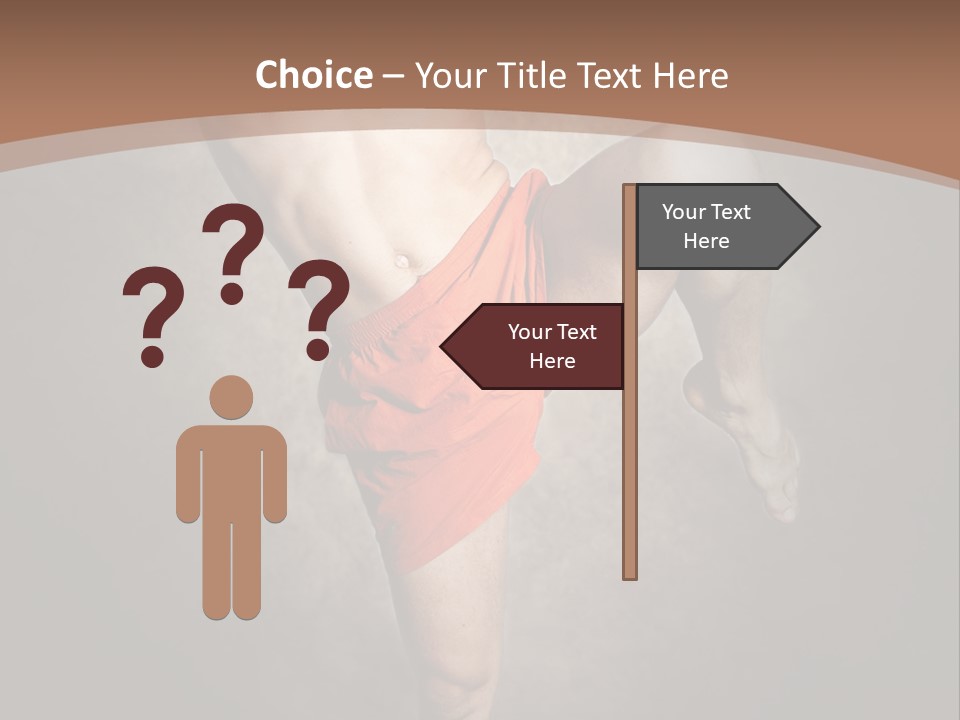 Muay Thai Fighter PowerPoint Template