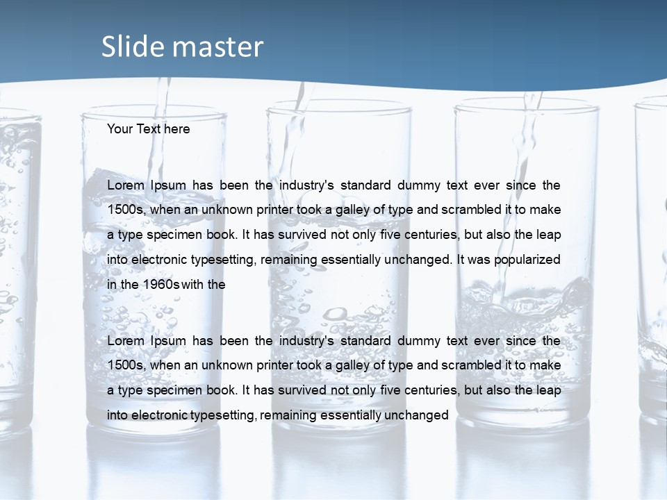 Glasses Of Water PowerPoint Template