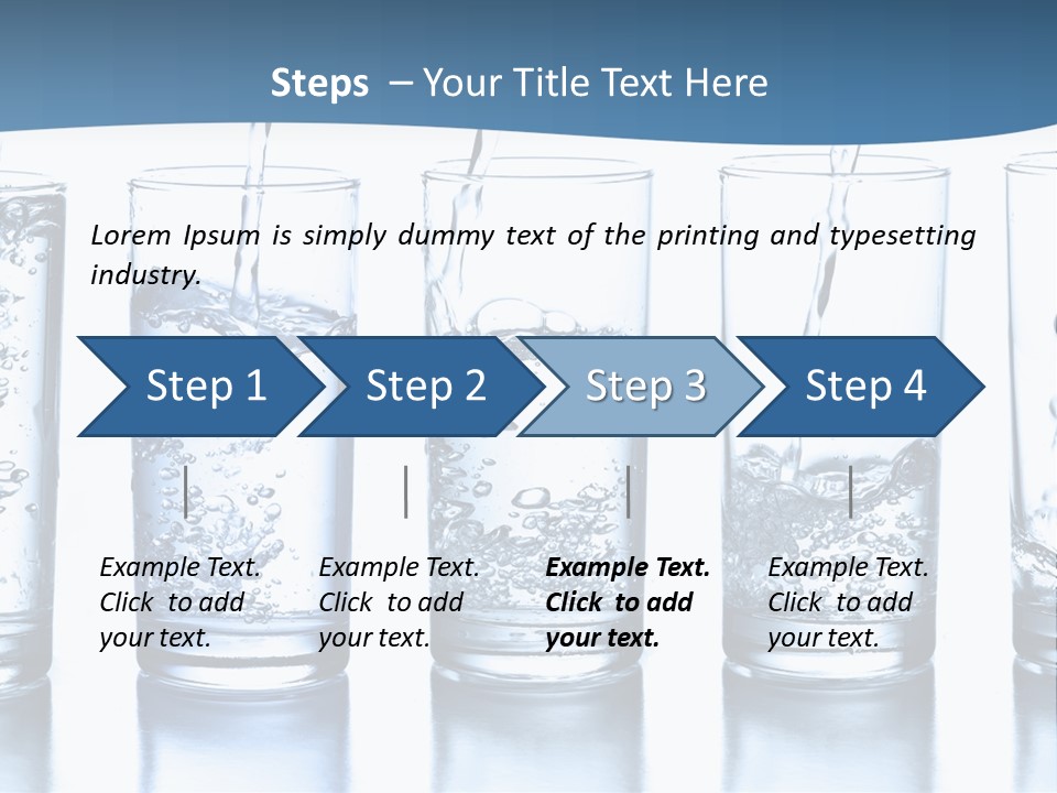 Glasses Of Water PowerPoint Template
