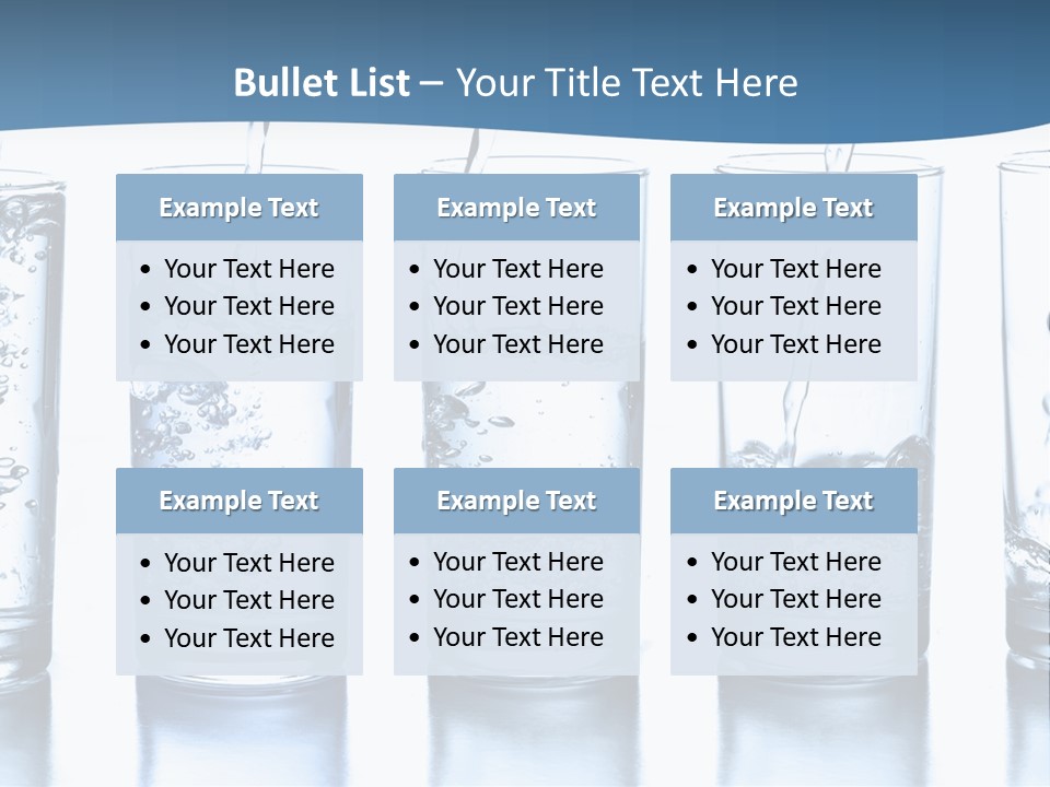 Glasses Of Water PowerPoint Template