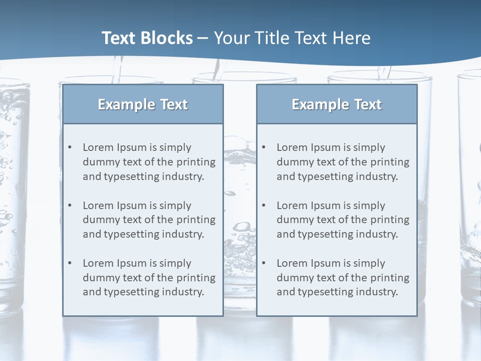Glasses Of Water PowerPoint Template