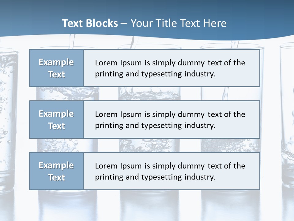 Glasses Of Water PowerPoint Template