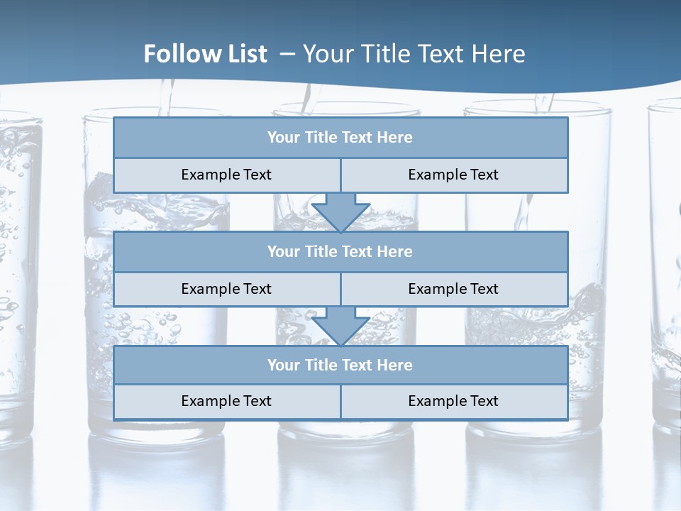 Glasses Of Water PowerPoint Template