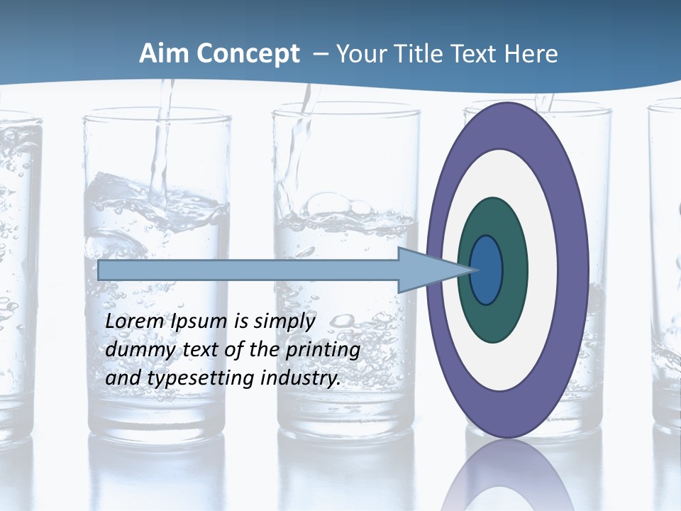 Glasses Of Water PowerPoint Template
