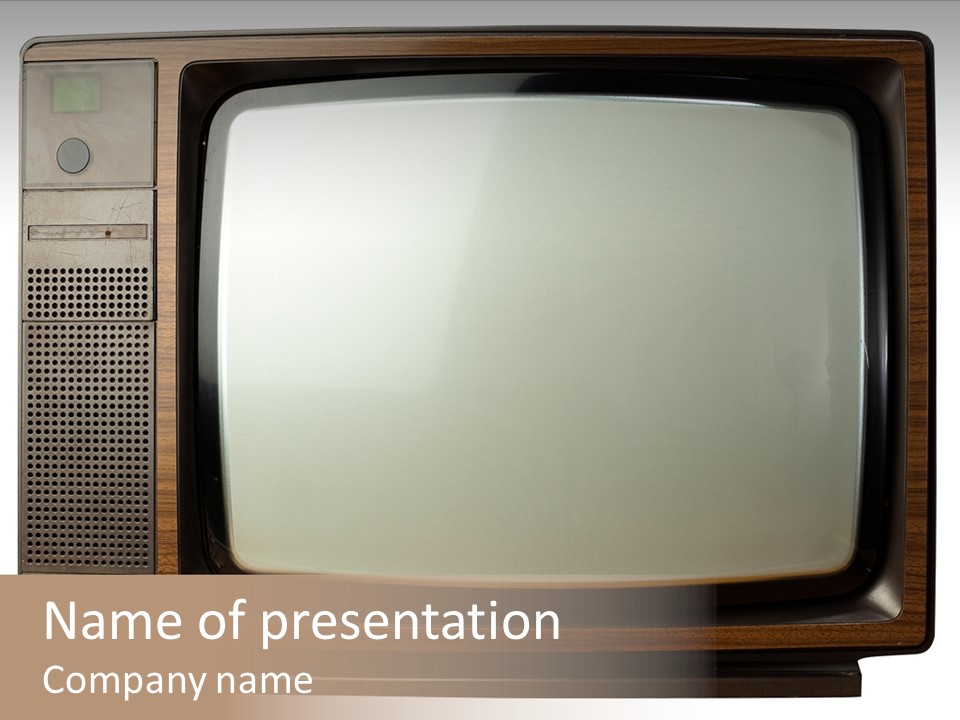 Vintage Tv PowerPoint Template