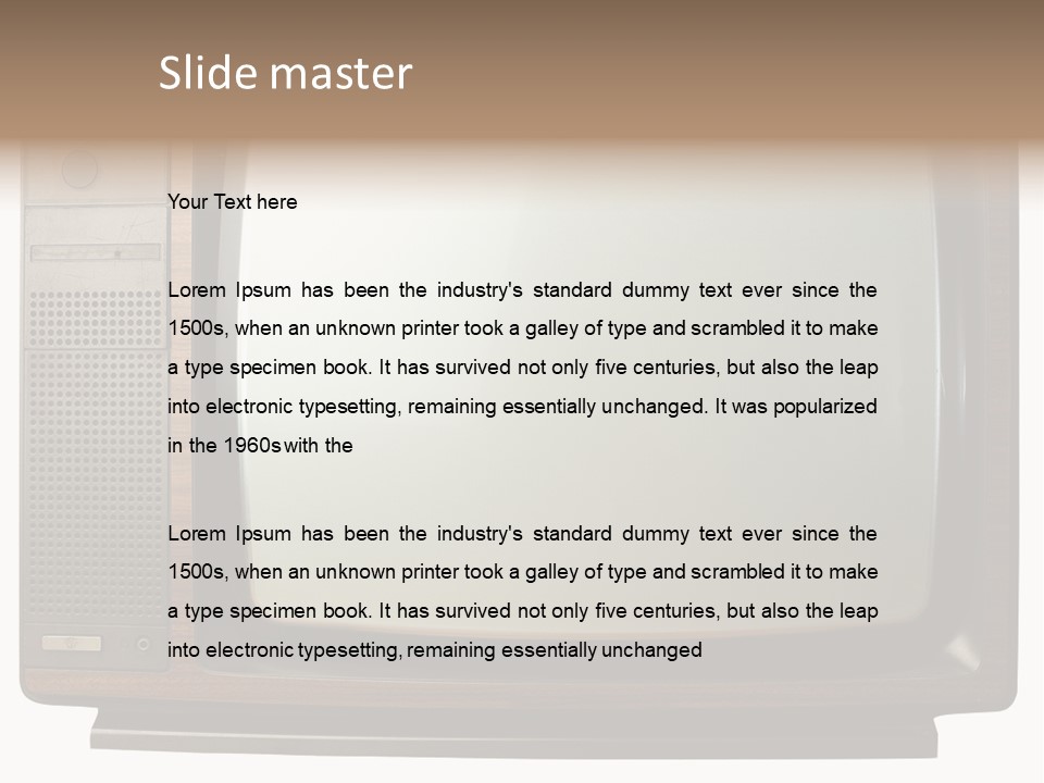 Vintage Tv PowerPoint Template