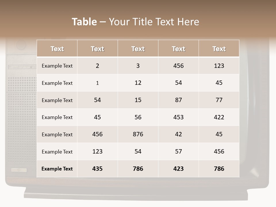 Vintage Tv PowerPoint Template