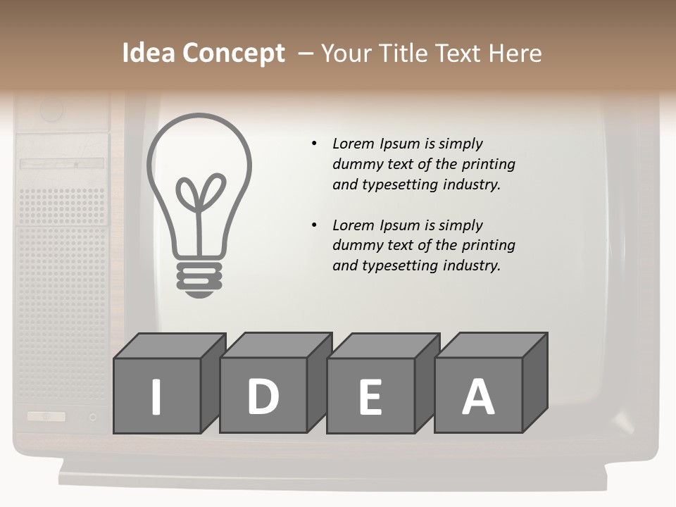 Vintage Tv PowerPoint Template