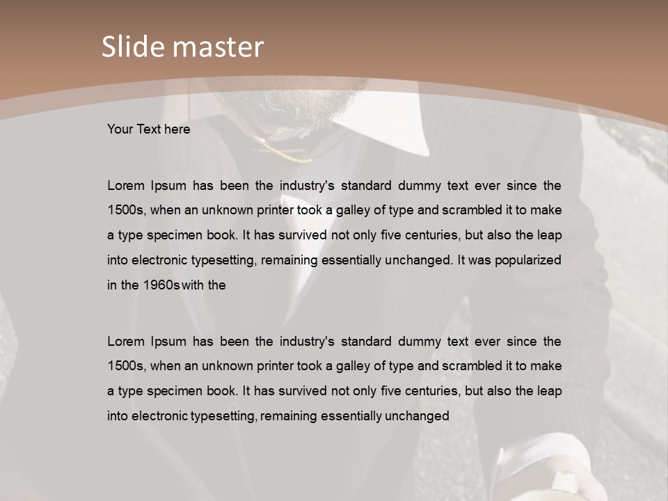 Irritate Floats Suit PowerPoint Template