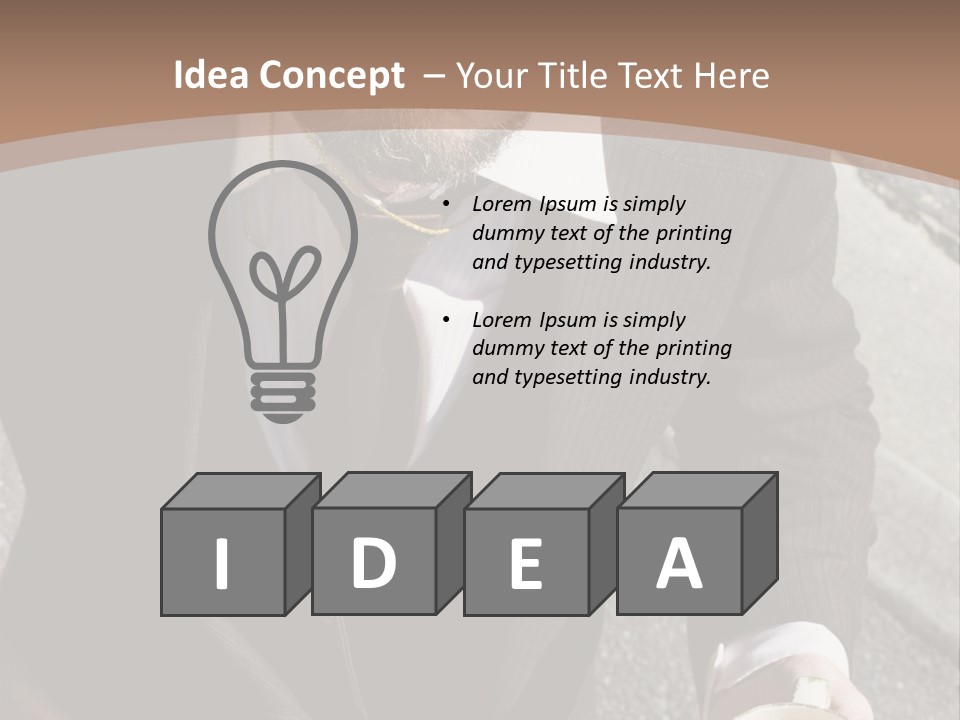 Irritate Floats Suit PowerPoint Template
