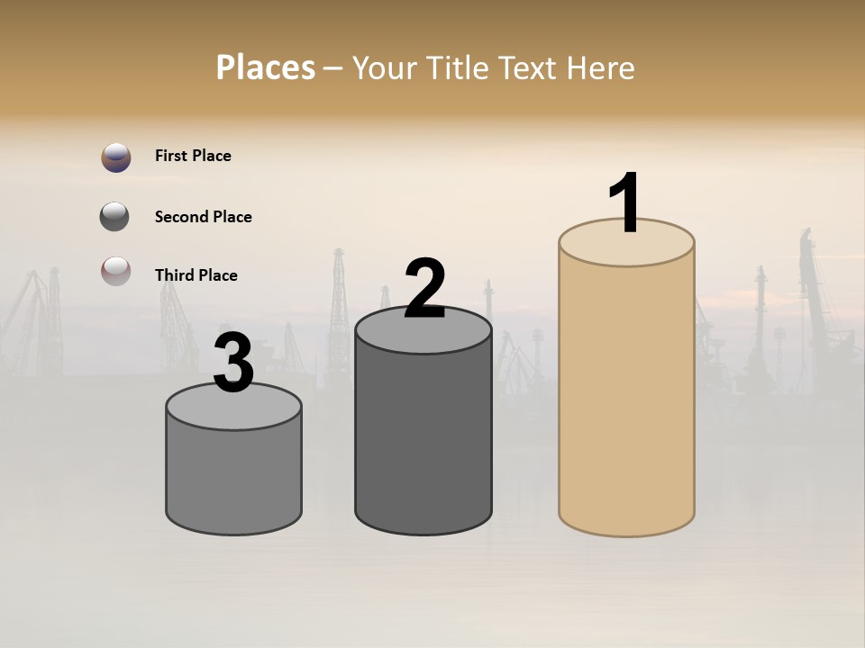 Crane Trans Transshipment PowerPoint Template
