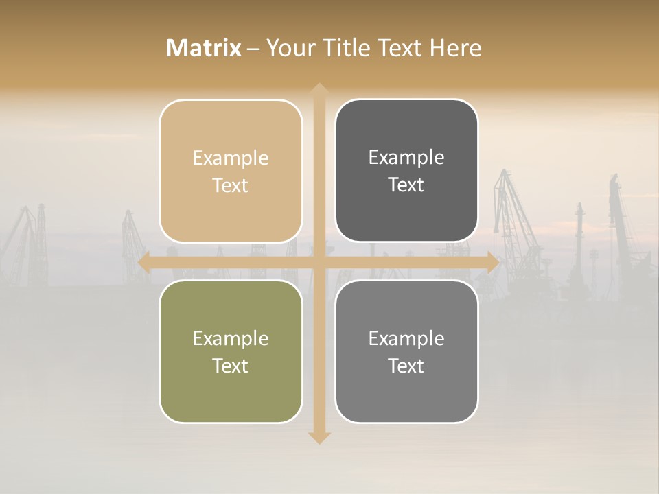 Crane Trans Transshipment PowerPoint Template
