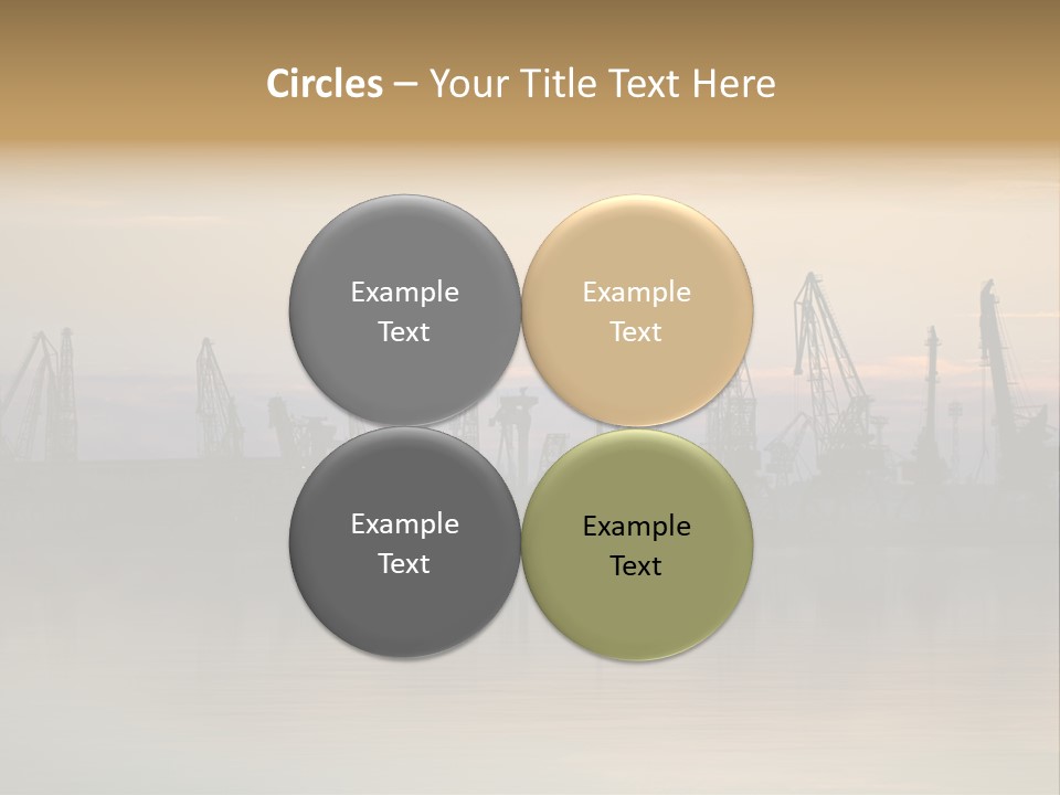 Crane Trans Transshipment PowerPoint Template