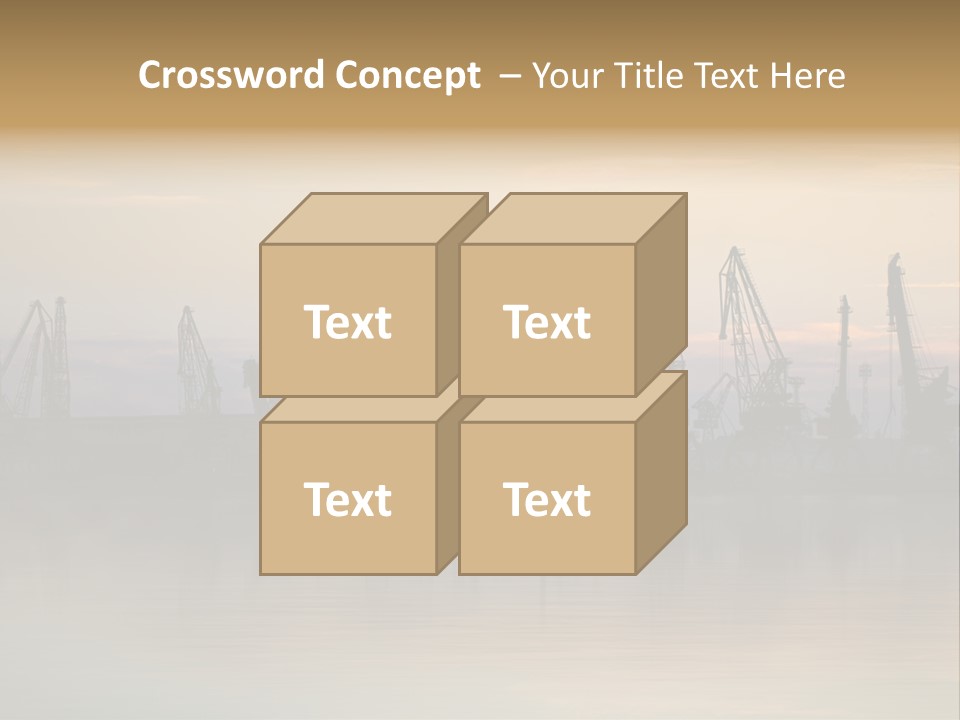 Crane Trans Transshipment PowerPoint Template