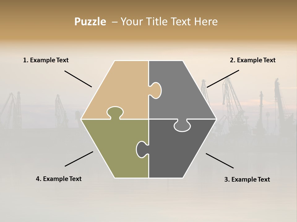 Crane Trans Transshipment PowerPoint Template