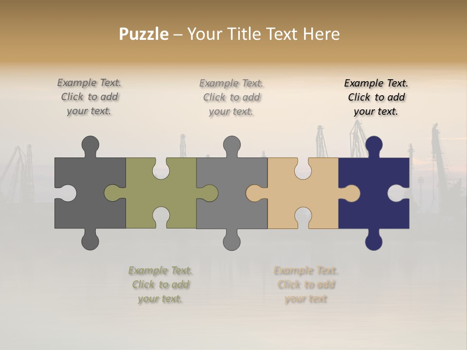 Crane Trans Transshipment PowerPoint Template