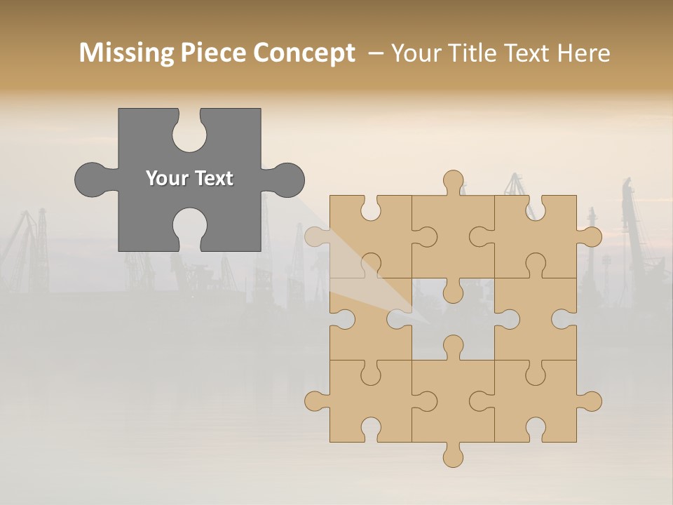 Crane Trans Transshipment PowerPoint Template