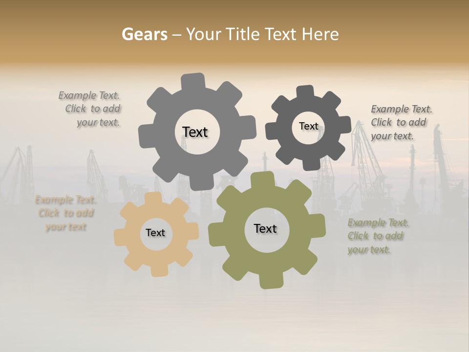 Crane Trans Transshipment PowerPoint Template