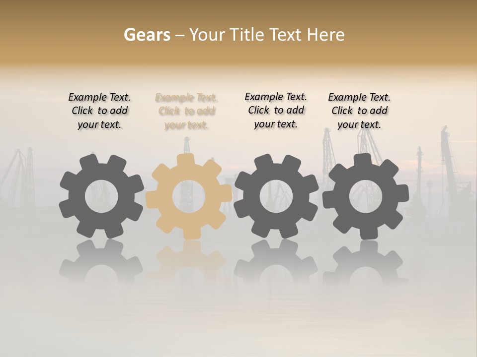 Crane Trans Transshipment PowerPoint Template