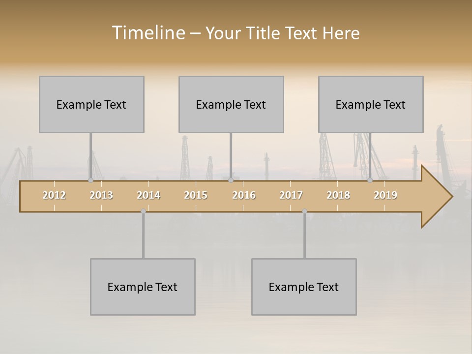 Crane Trans Transshipment PowerPoint Template