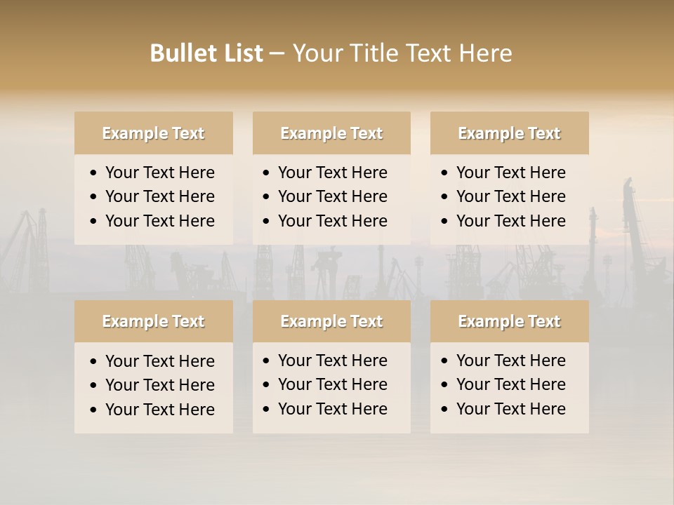 Crane Trans Transshipment PowerPoint Template