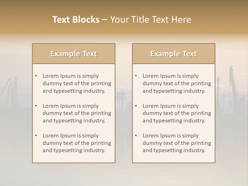 Crane Trans Transshipment PowerPoint Template