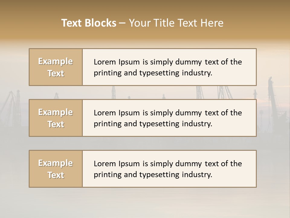 Crane Trans Transshipment PowerPoint Template