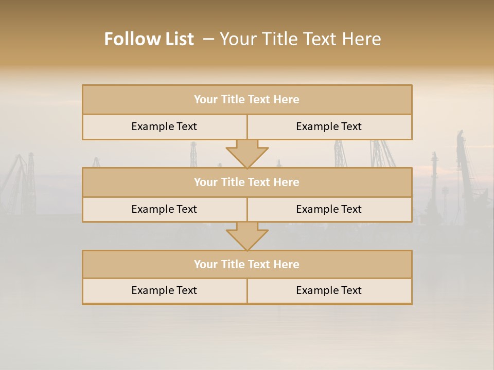 Crane Trans Transshipment PowerPoint Template