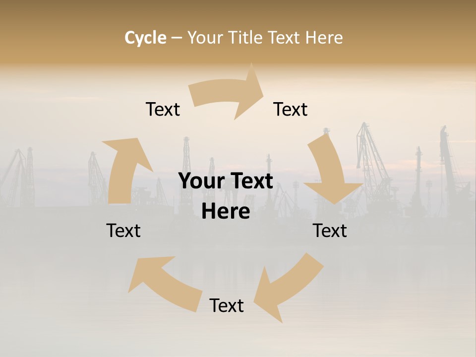 Crane Trans Transshipment PowerPoint Template