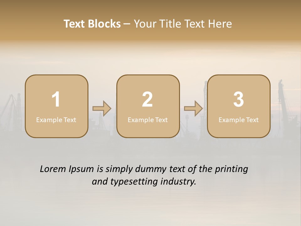 Crane Trans Transshipment PowerPoint Template