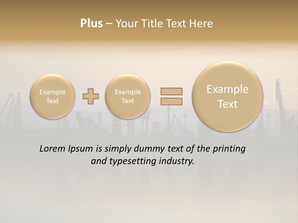 Crane Trans Transshipment PowerPoint Template