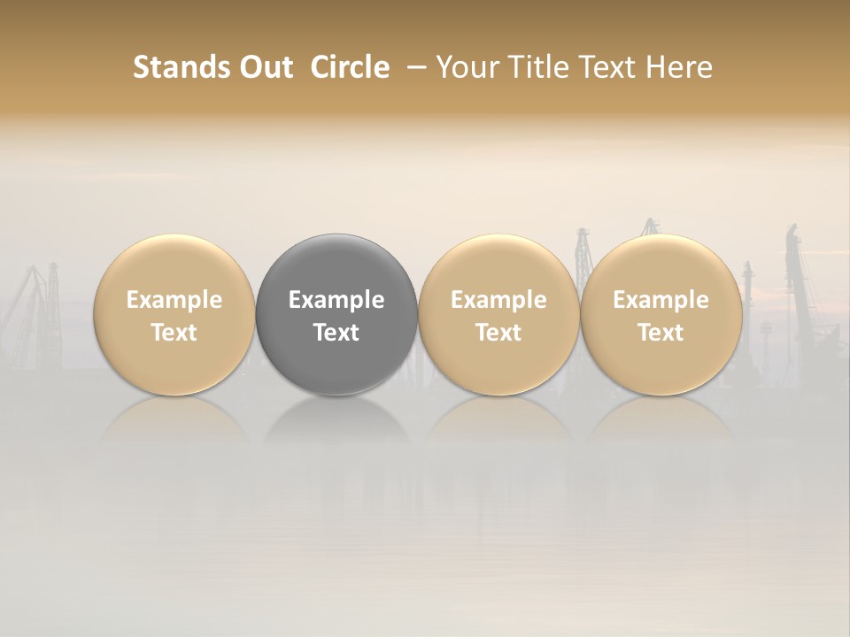 Crane Trans Transshipment PowerPoint Template