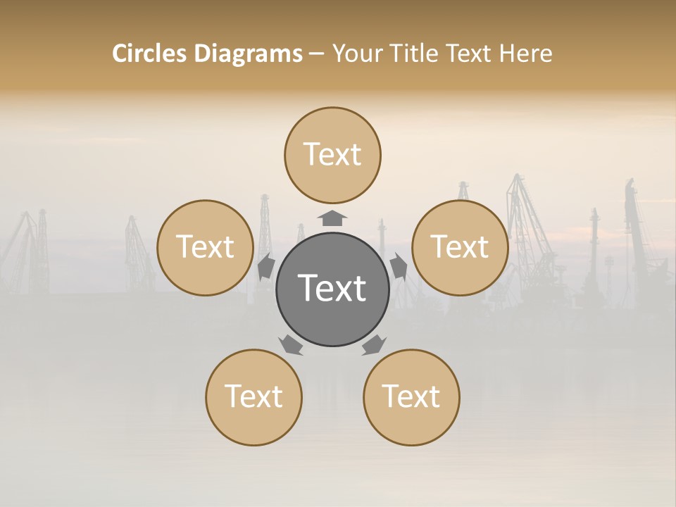 Crane Trans Transshipment PowerPoint Template