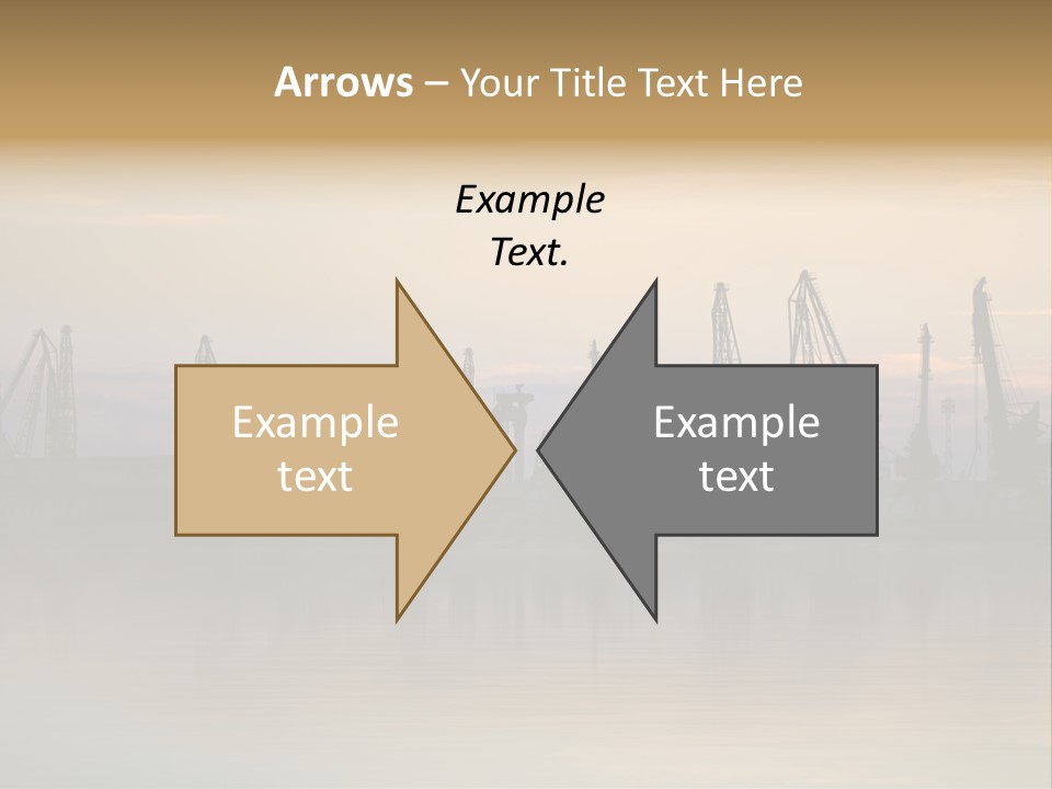 Crane Trans Transshipment PowerPoint Template