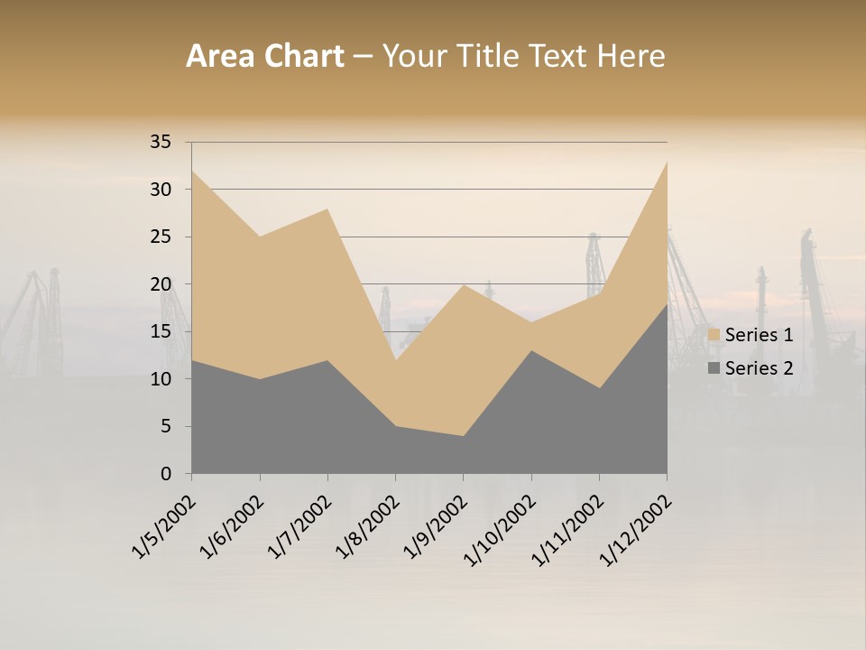 Crane Trans Transshipment PowerPoint Template