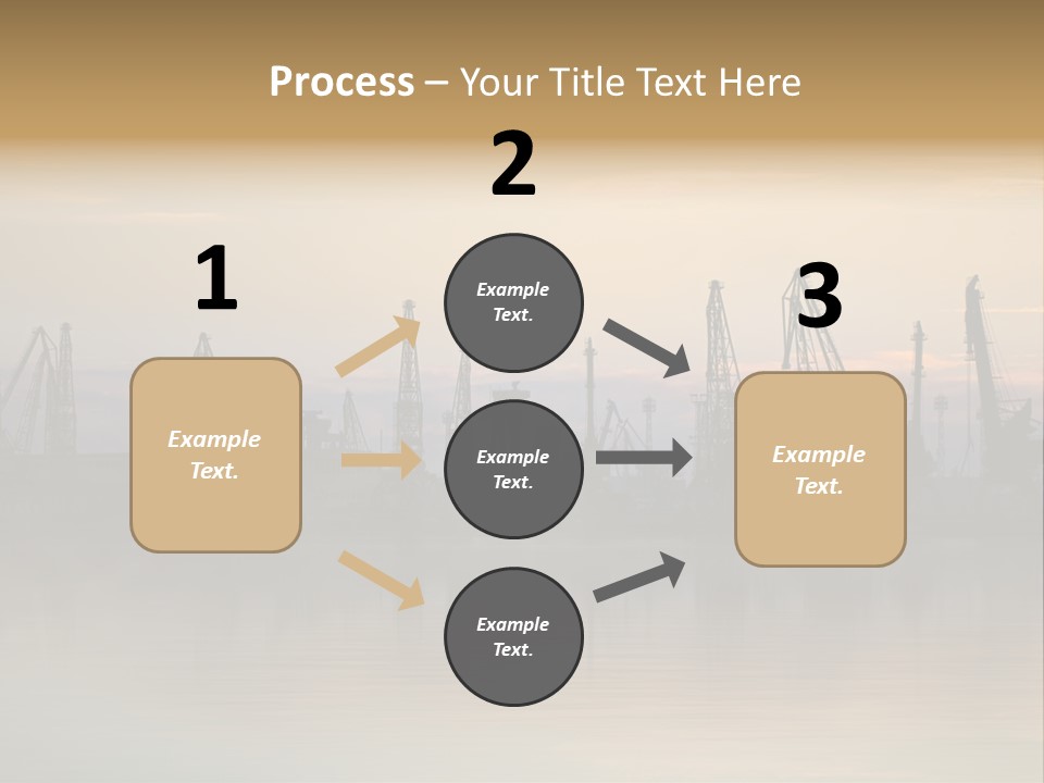 Crane Trans Transshipment PowerPoint Template