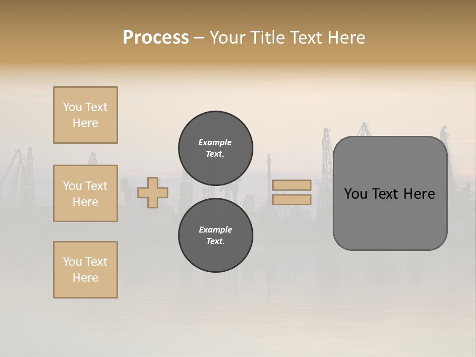 Crane Trans Transshipment PowerPoint Template
