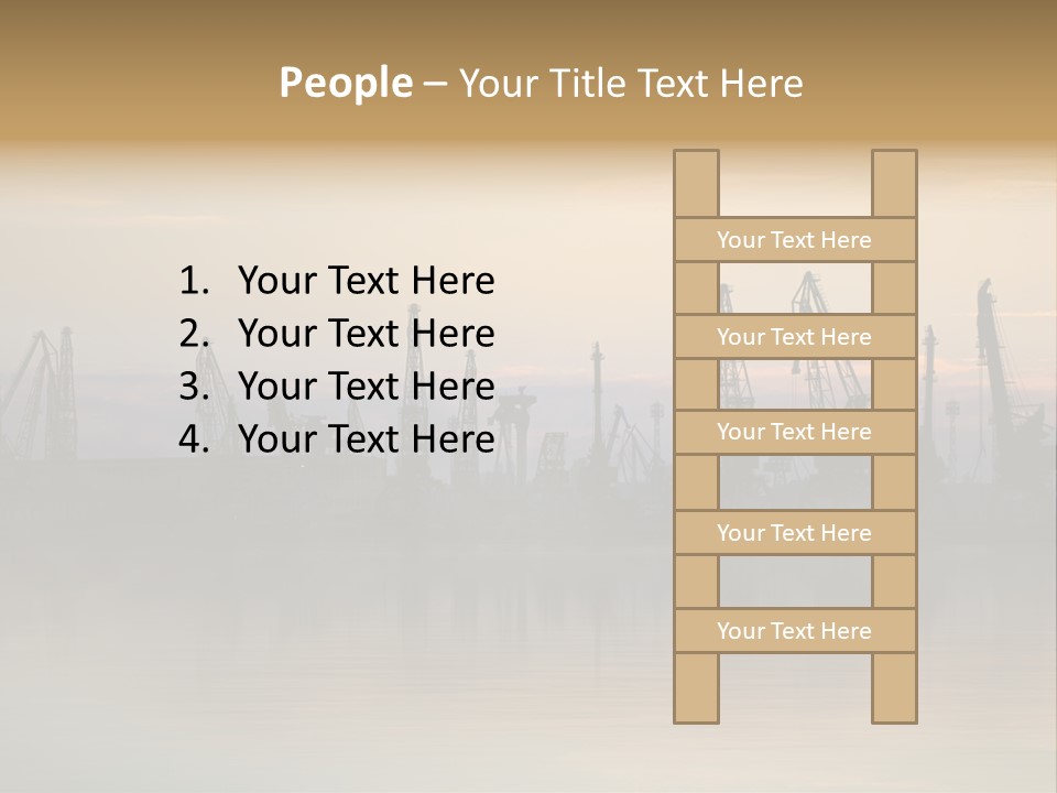 Crane Trans Transshipment PowerPoint Template