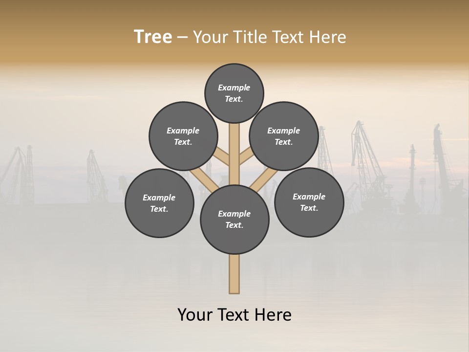 Crane Trans Transshipment PowerPoint Template