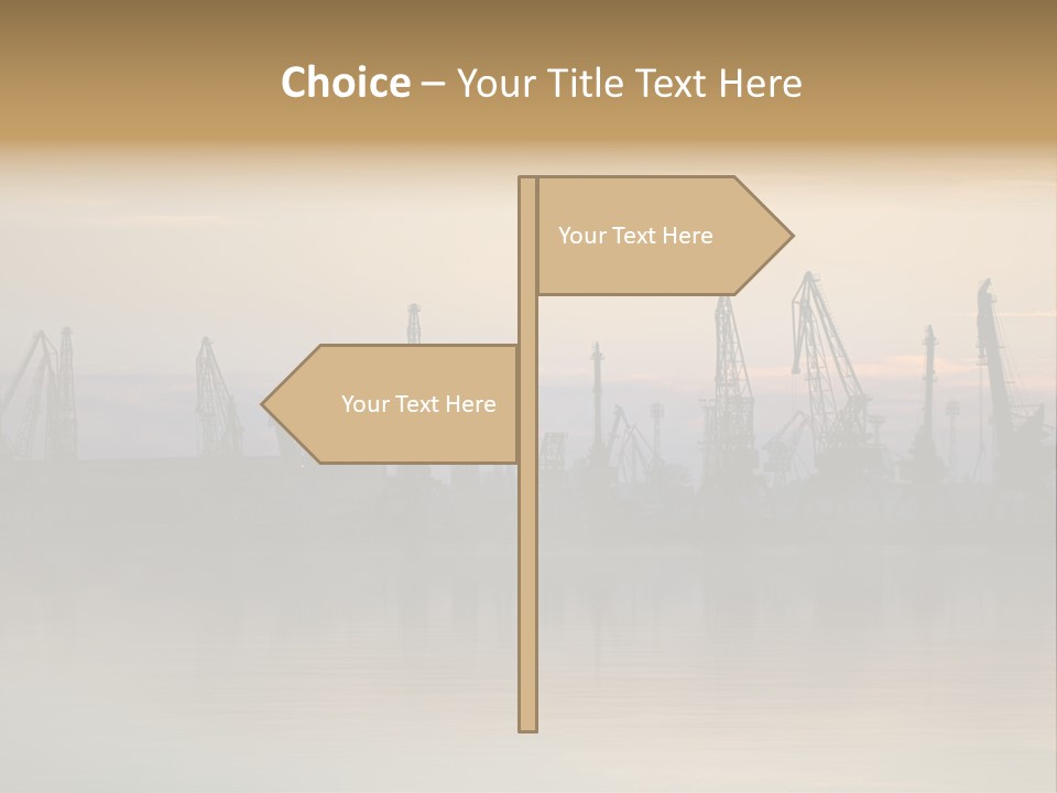 Crane Trans Transshipment PowerPoint Template