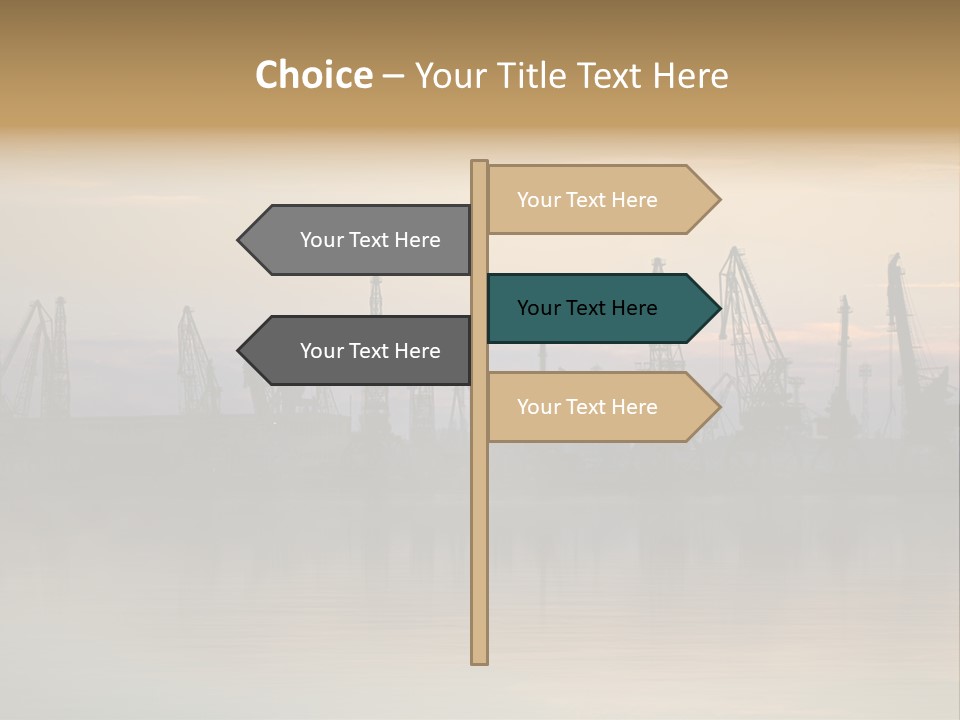 Crane Trans Transshipment PowerPoint Template