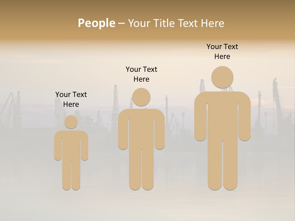 Crane Trans Transshipment PowerPoint Template
