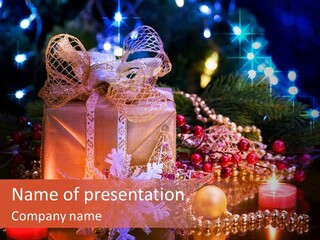 New Christmas Decoration PowerPoint Template