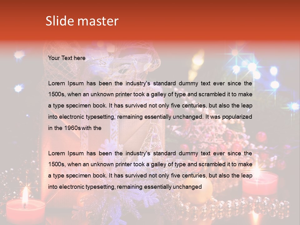 New Christmas Decoration PowerPoint Template