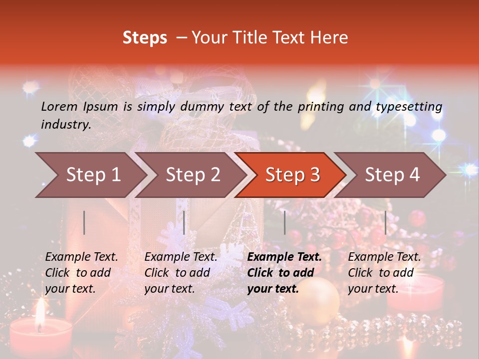 New Christmas Decoration PowerPoint Template