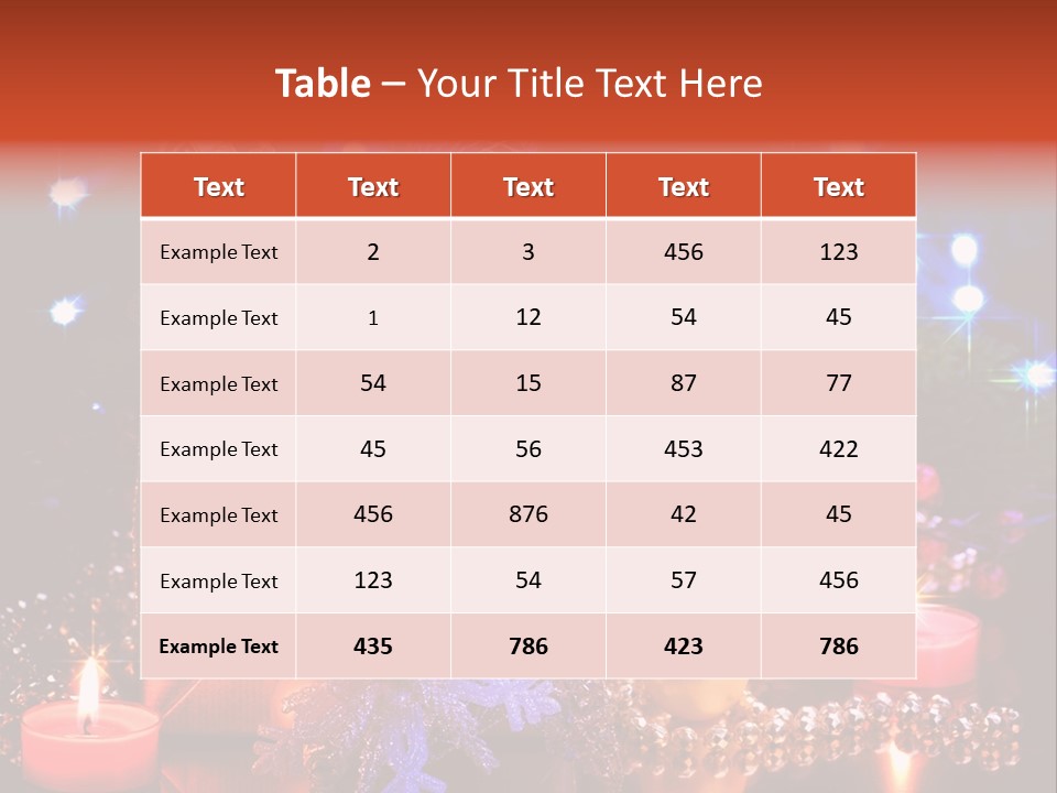 New Christmas Decoration PowerPoint Template