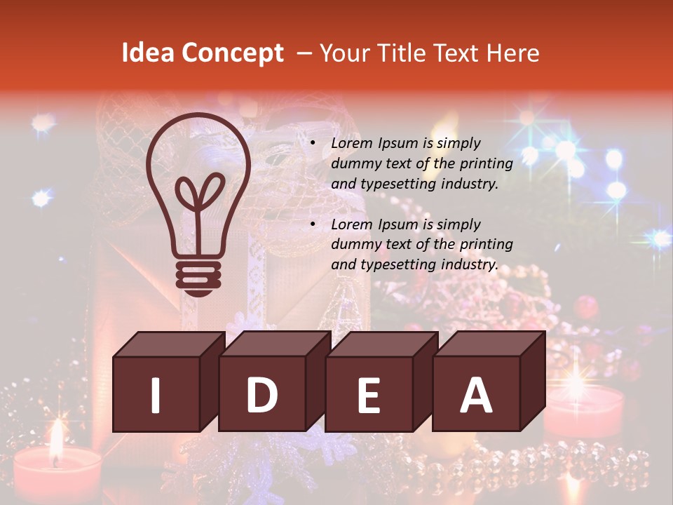 New Christmas Decoration PowerPoint Template