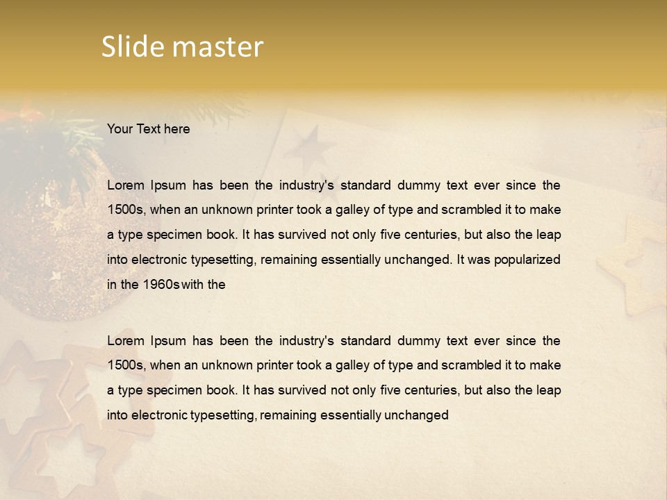 Retro Bell Greeting PowerPoint Template